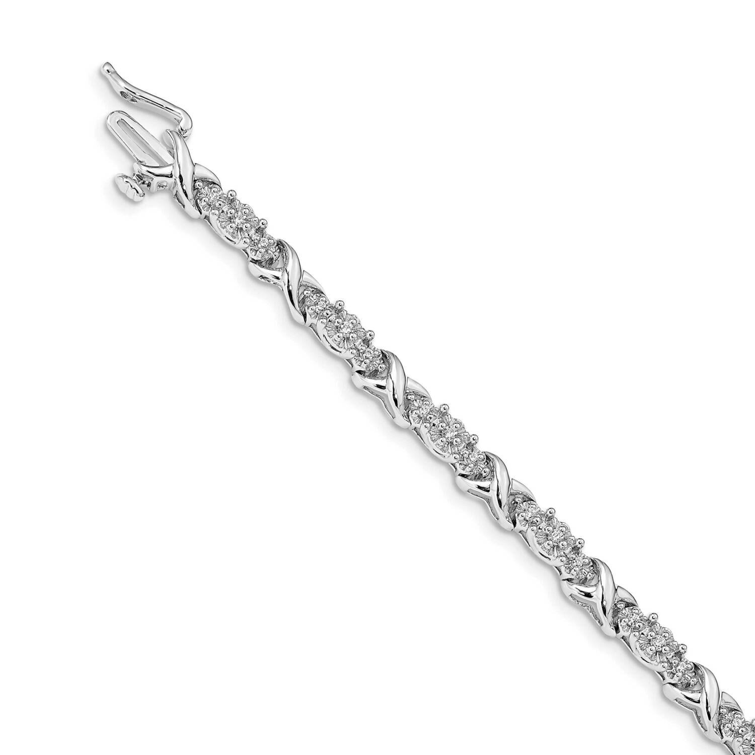 x Bracelet 14k White Gold Diamond BM4616-050-WA, MPN: BM4616-050-WA, 883957385983