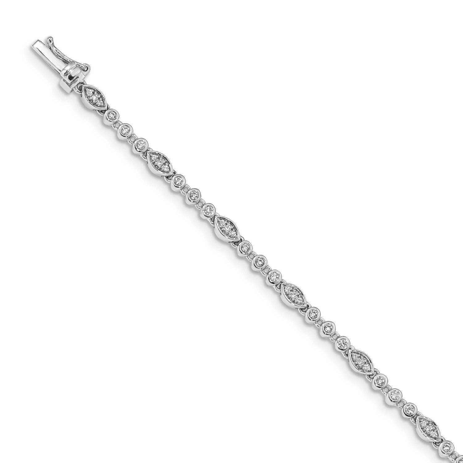 Bracelet 14k White Gold Diamond BM4621-050-WA, MPN: BM4621-050-WA, 883957284149