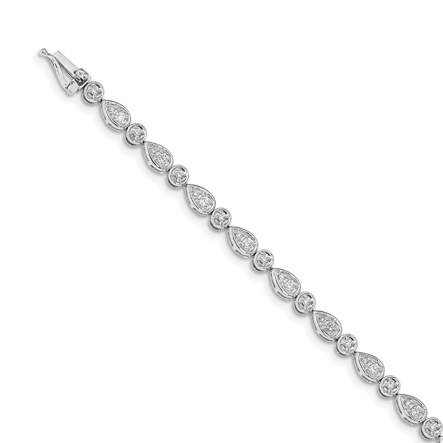 Bracelet 14k White Gold Diamond BM4623-075-WA, MPN: BM4623-075-WA, 883957282206