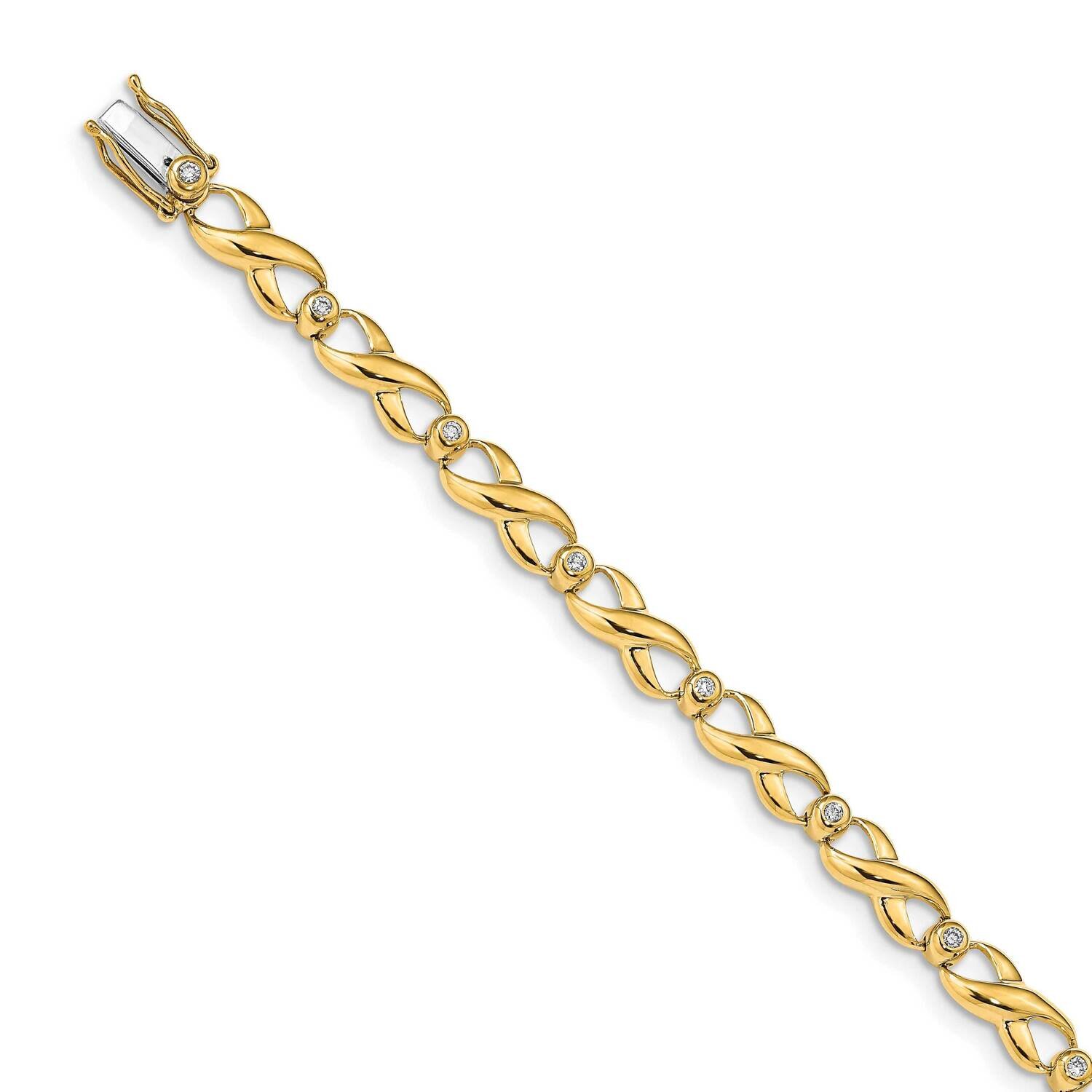 Bracelet 14k Gold Diamond BM4630-015-YA, MPN: BM4630-015-YA, 818050013457