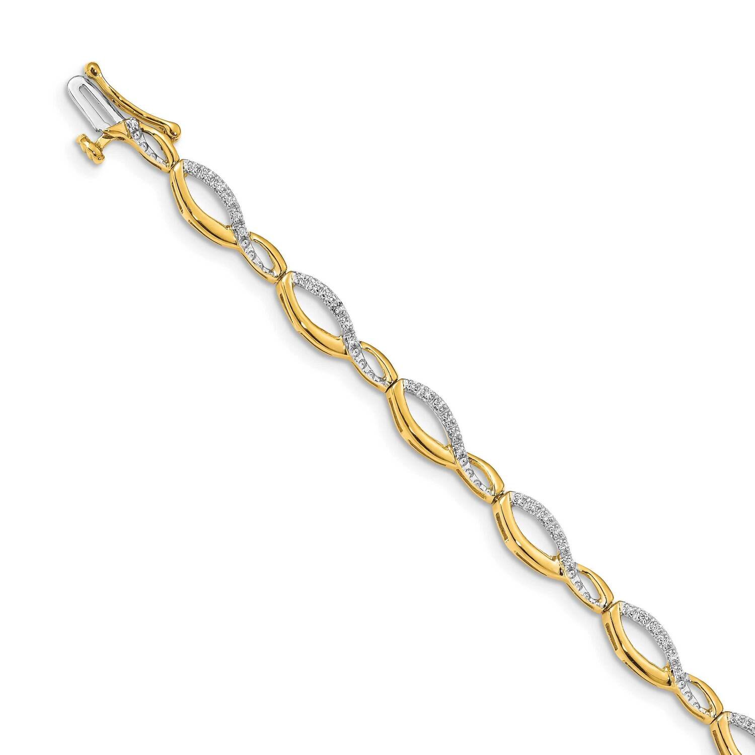 Bracelet 14k Gold Diamond BM4635-025-YA, MPN: BM4635-025-YA, 818050013310