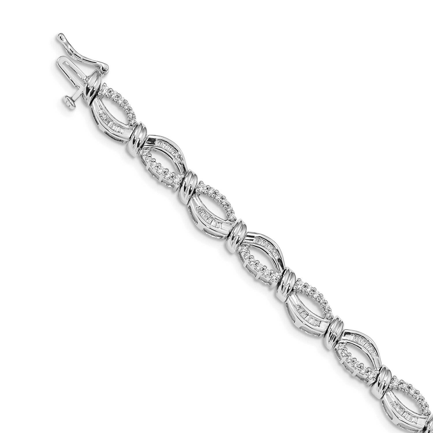Fancy Bracelet 14k White Gold Diamond BM4640-200-WA