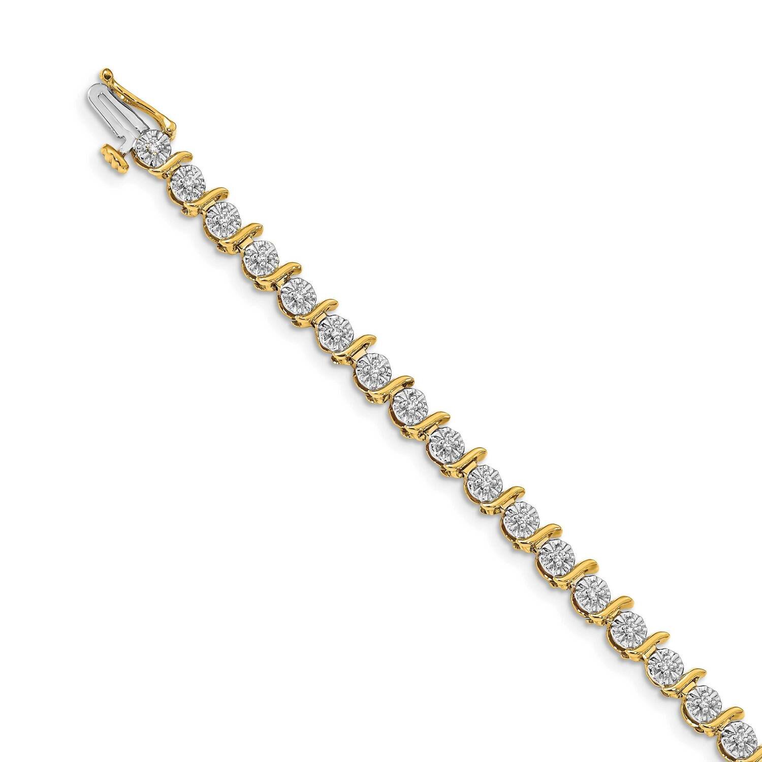 Bracelet 14k Gold Diamond BM4642-038-YA, MPN: BM4642-038-YA, 818050013426