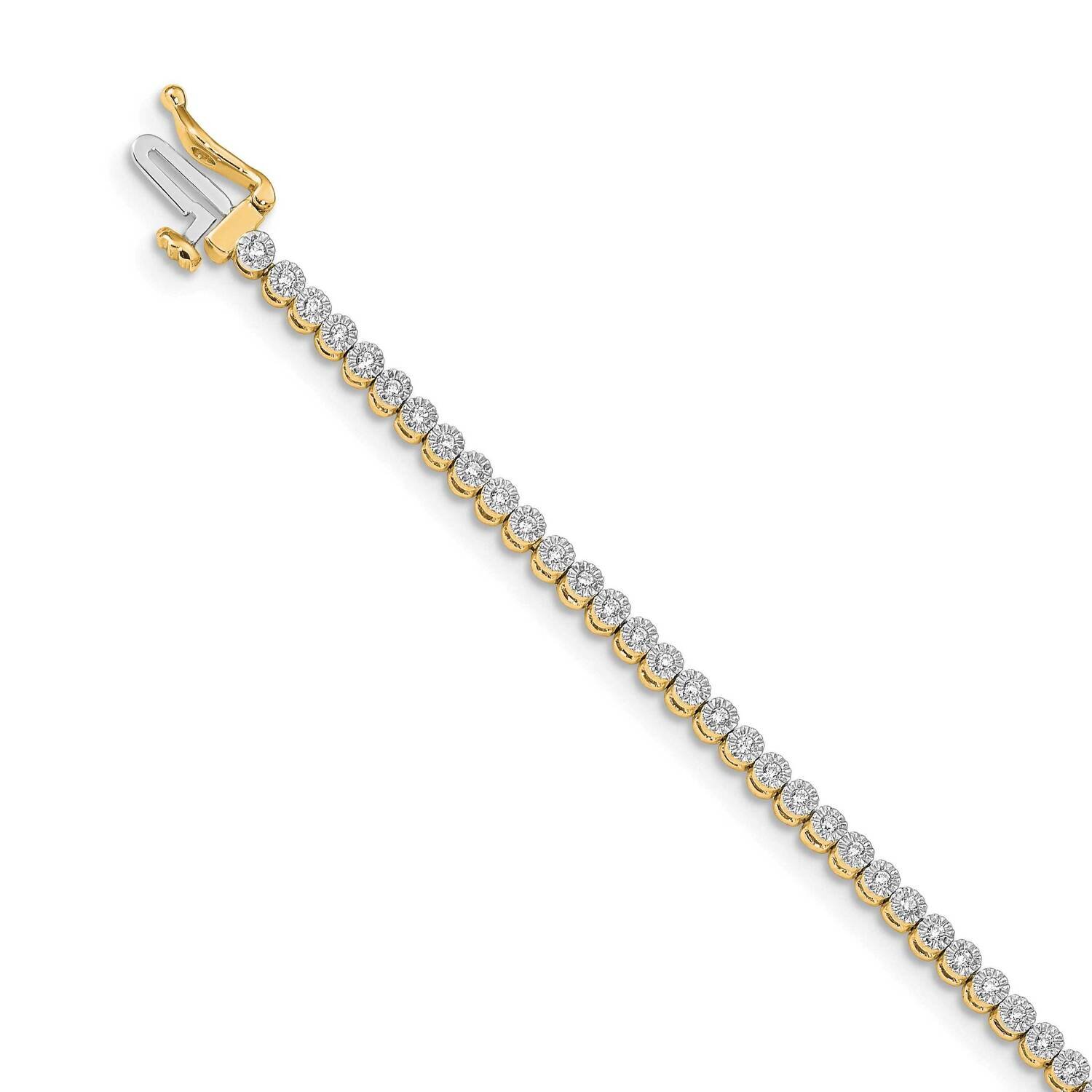 Tennis Bracelet 14k Gold Diamond BM4648-050-YA, MPN: BM4648-050-YA, 883957424491