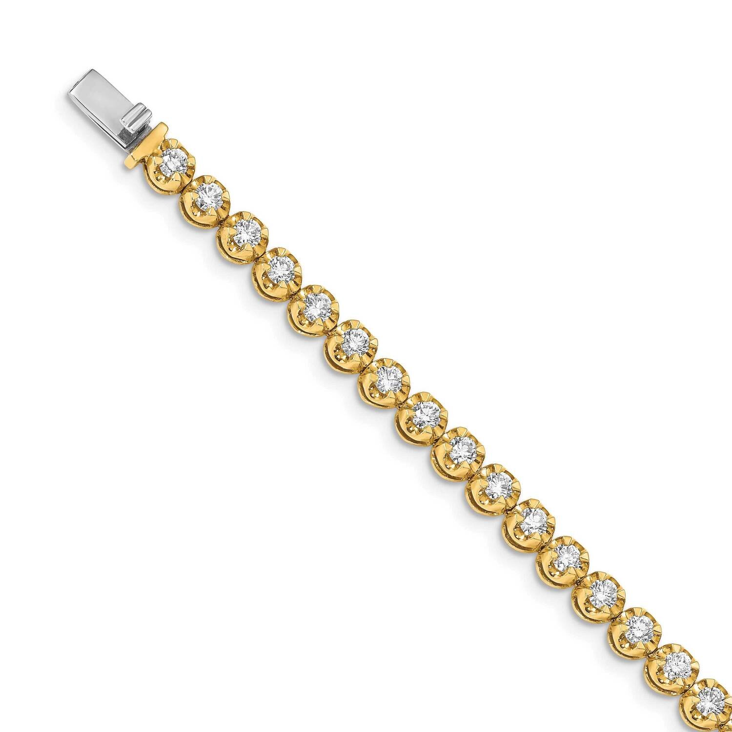 Diamond Bracelet 14k Yellow Gold BM4651-400-YA, MPN: BM4651-400-YA, 191101333088