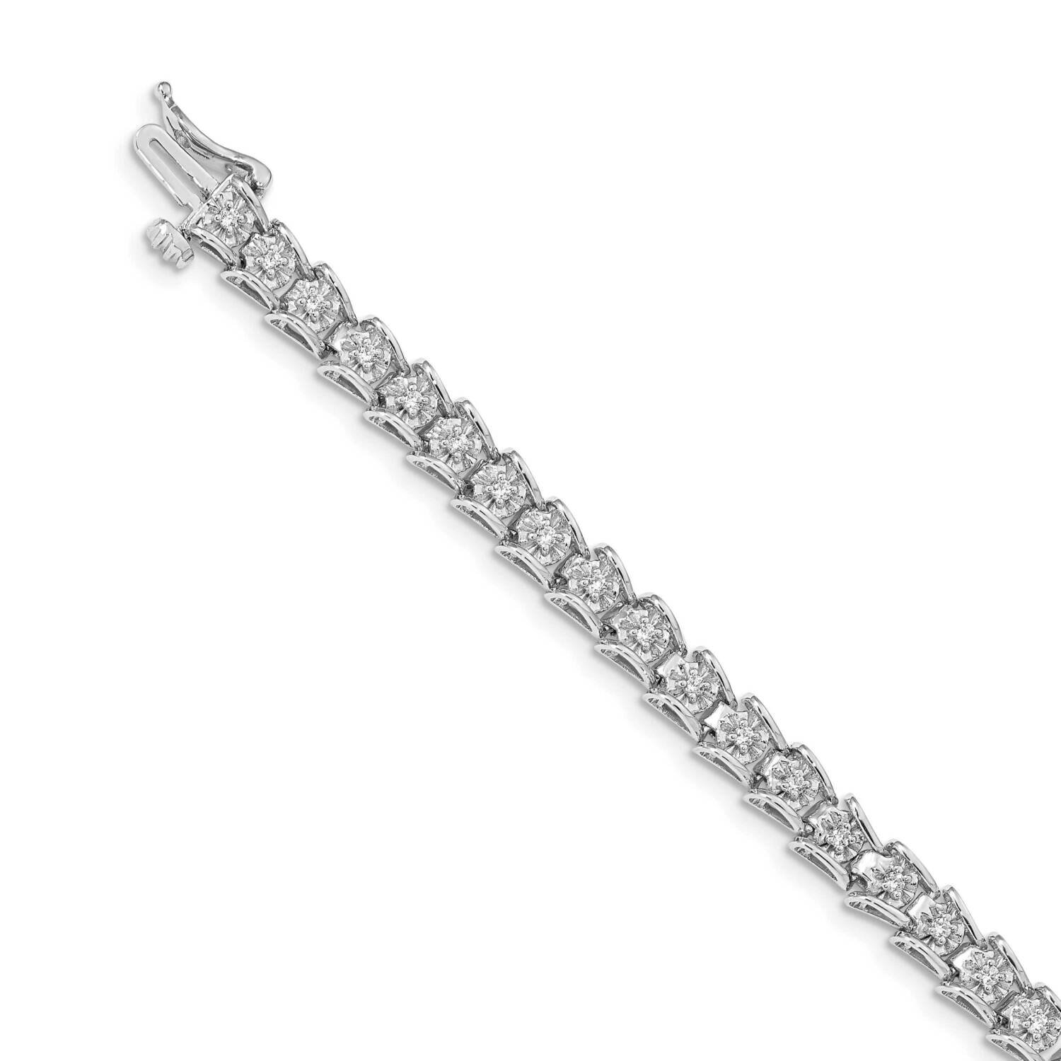 Fancy Bracelet 14k White Gold Diamond BM4654-063-WA