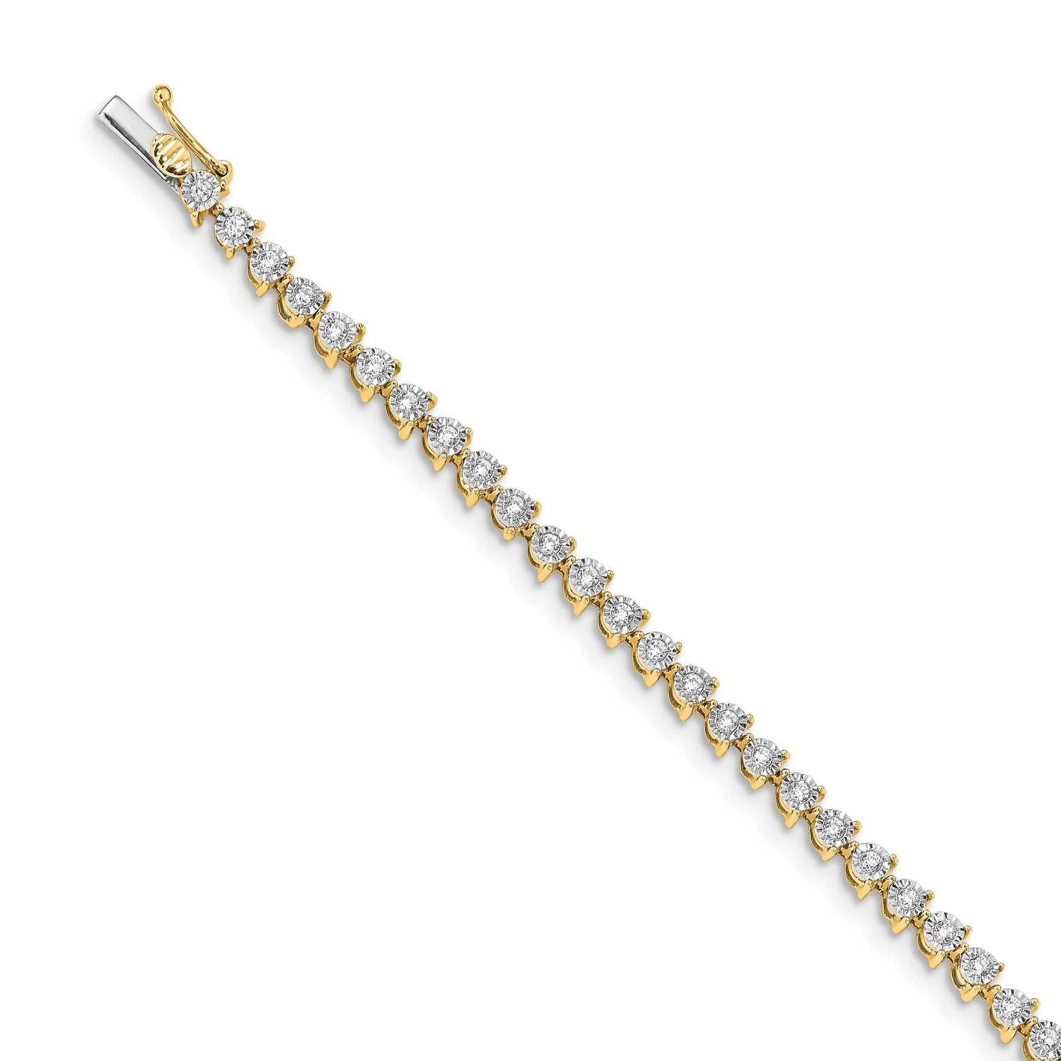 Bracelet 14k Gold Diamond BM4655-100-YA, MPN: BM4655-100-YA, 883957385761