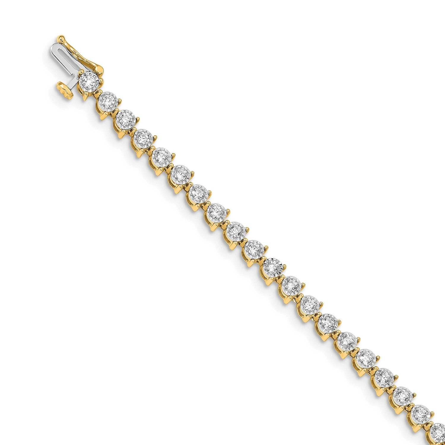 Bracelet 14k Gold Diamond BM4656-200-YA, MPN: BM4656-200-YA, 883957424514