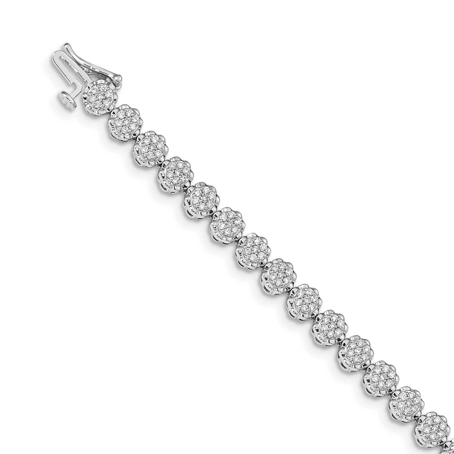 Bracelet 14k White Gold Diamond BM4660-163-WA, MPN: BM4660-163-WA, 191101333071