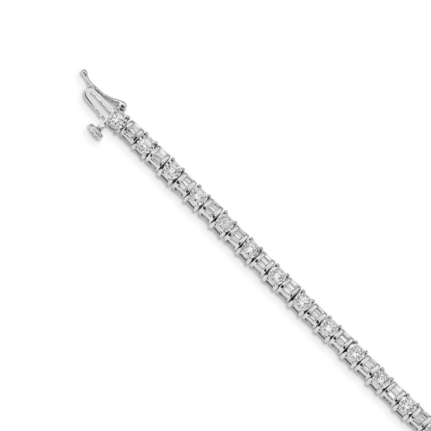 Bracelet 14k White Gold Diamond BM4668-200-WA, MPN: BM4668-200-WA, 883957385808
