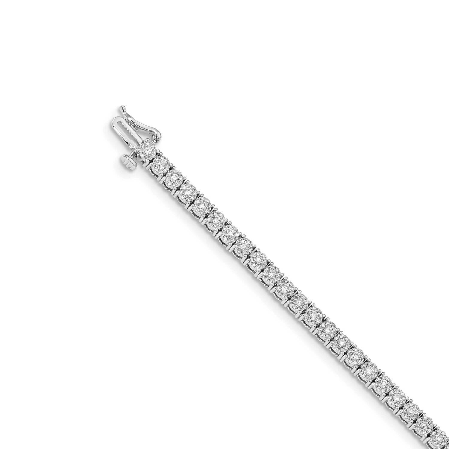 Cluster Setting Diamond Bracelet 14k White Gold BM4669-200-WA, MPN: BM4669-200-WA, 883957424699