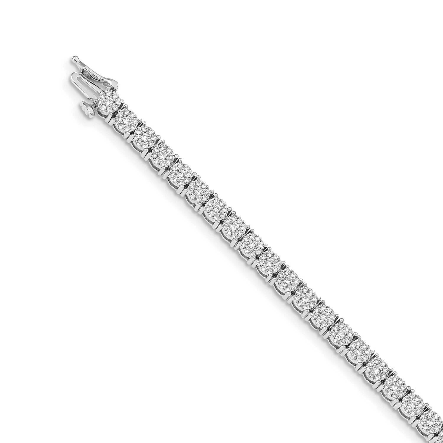 Cluster Setting Diamond Bracelet 14k White Gold BM4670-300-WA, MPN: BM4670-300-WA, 883957453576