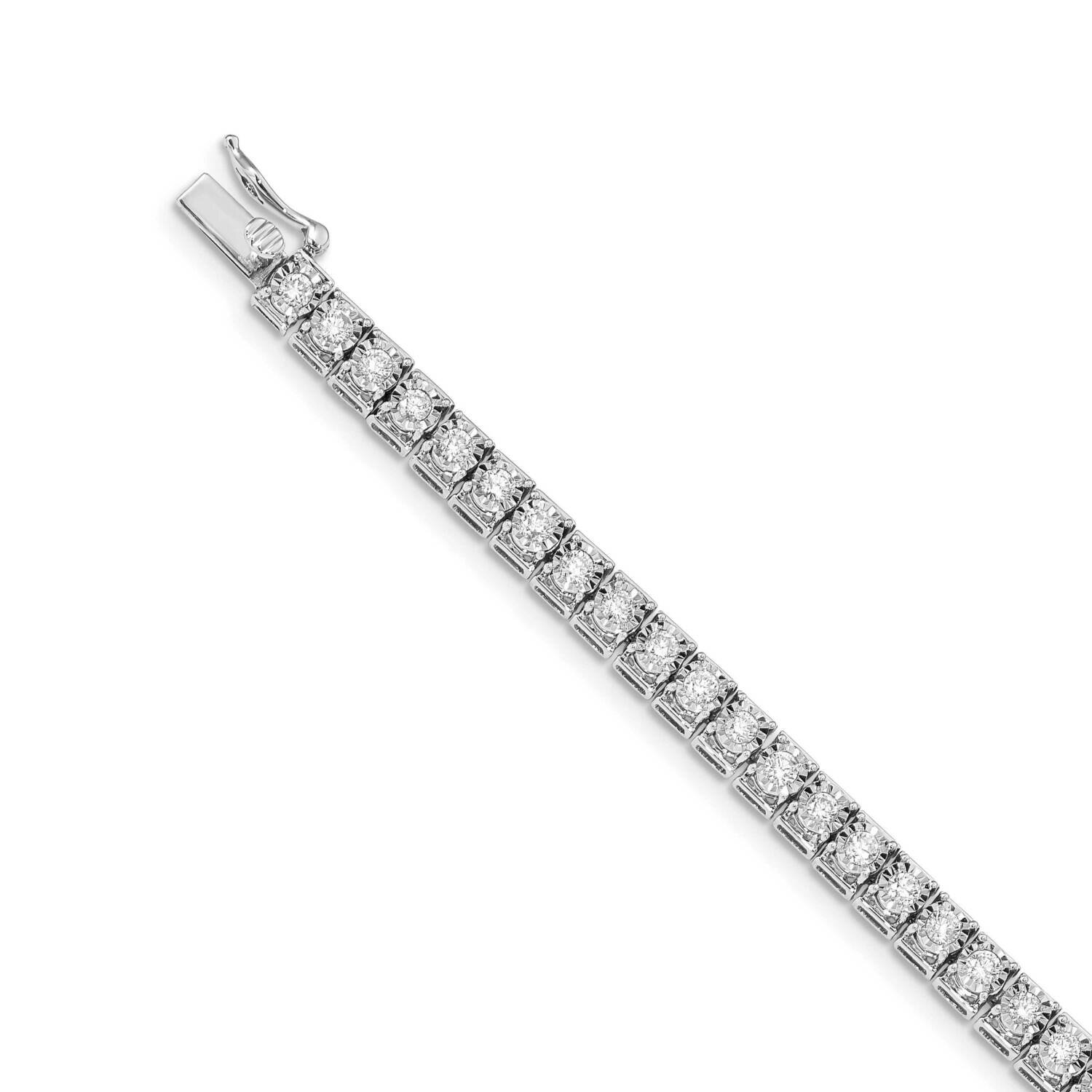 Tennis Bracelet 14k White Gold Diamond BM4672-300-WA, MPN: BM4672-300-WA, 883957385945