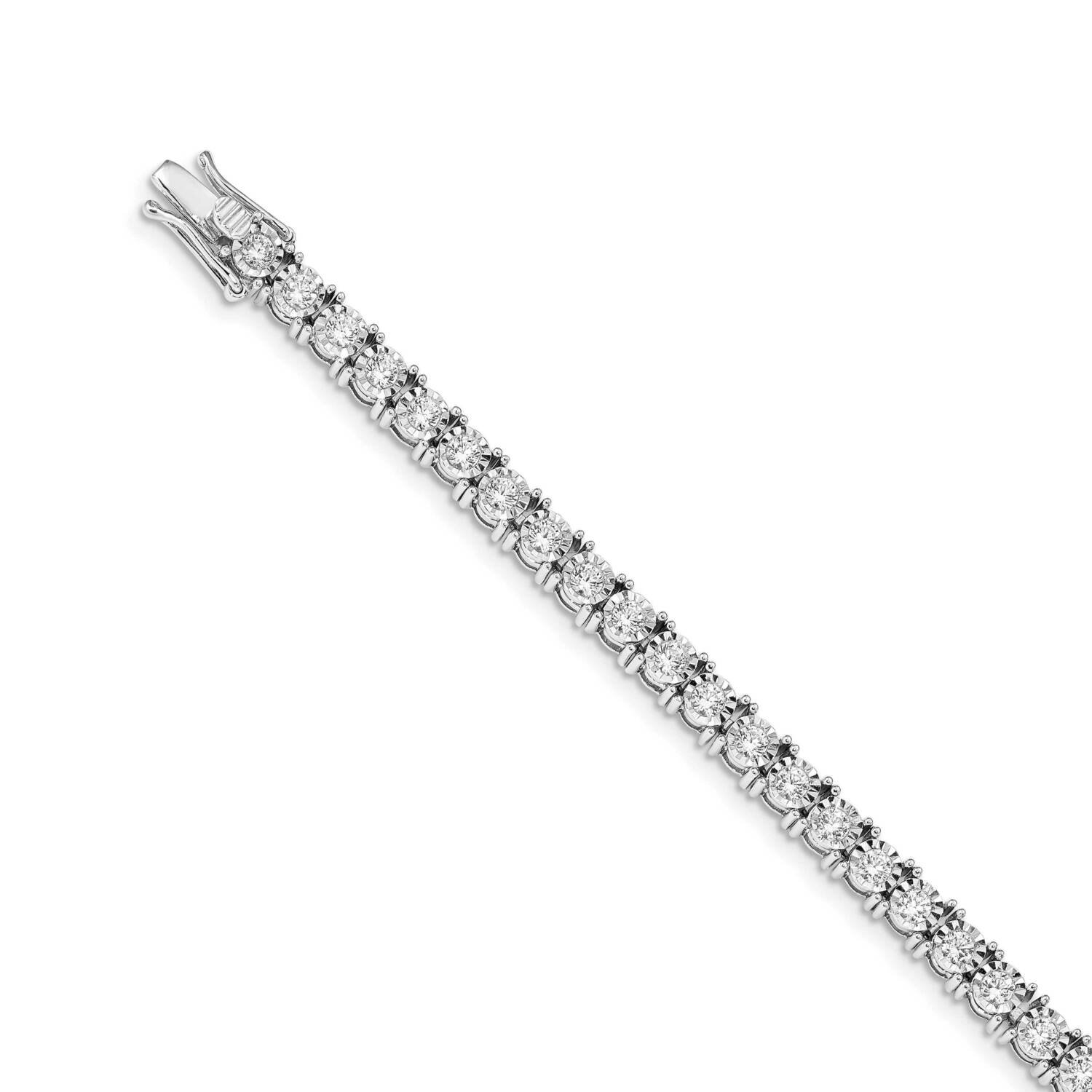 Illusion Setting Diamond Bracelet 14k White Gold BM4674-400-WA, MPN: BM4674-400-WA, 883957453569
