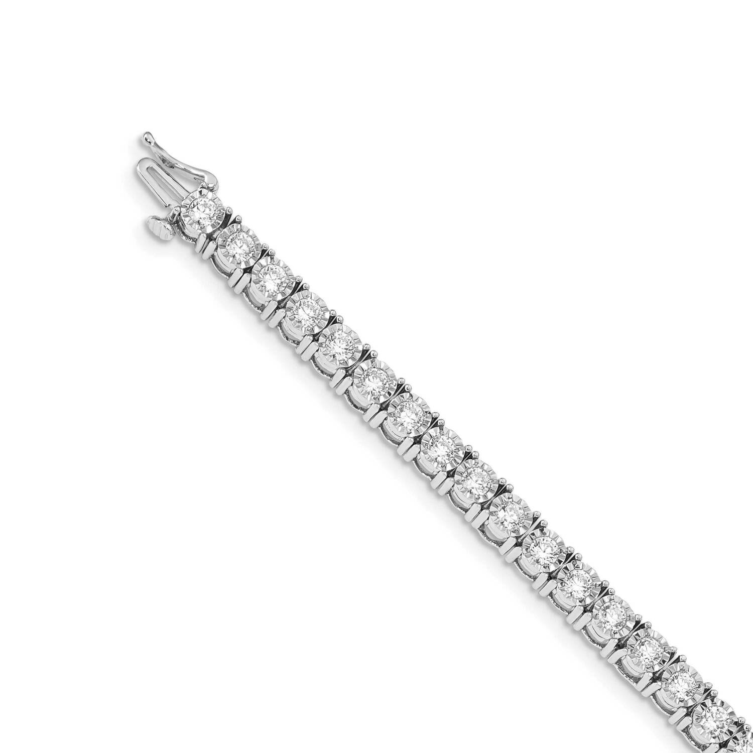 Illusion Setting Diamond Bracelet 14k White Gold BM4676-500-WA, MPN: BM4676-500-WA, 883957424705