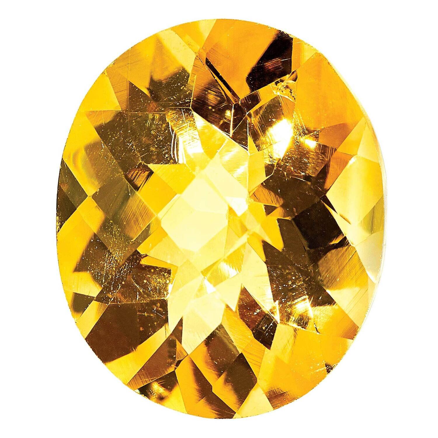 Citrine 6x4mm Oval Checkerboard AA Quality CI-0604-OVX-AA, MPN: CI-OVX-AA,