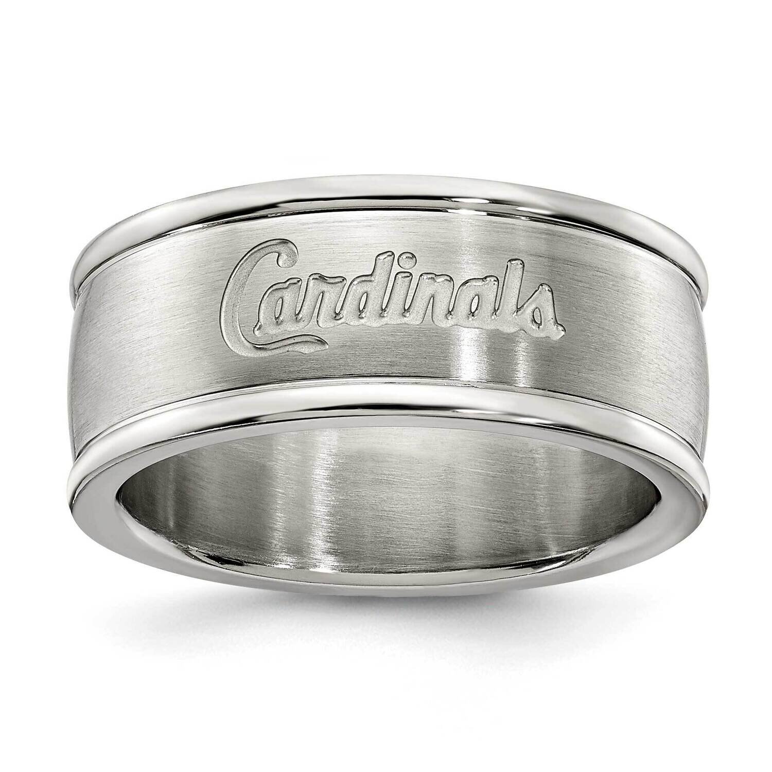 St Louis Cardinals Logo Band Ring Stainless Steel CRD035-SZ6
