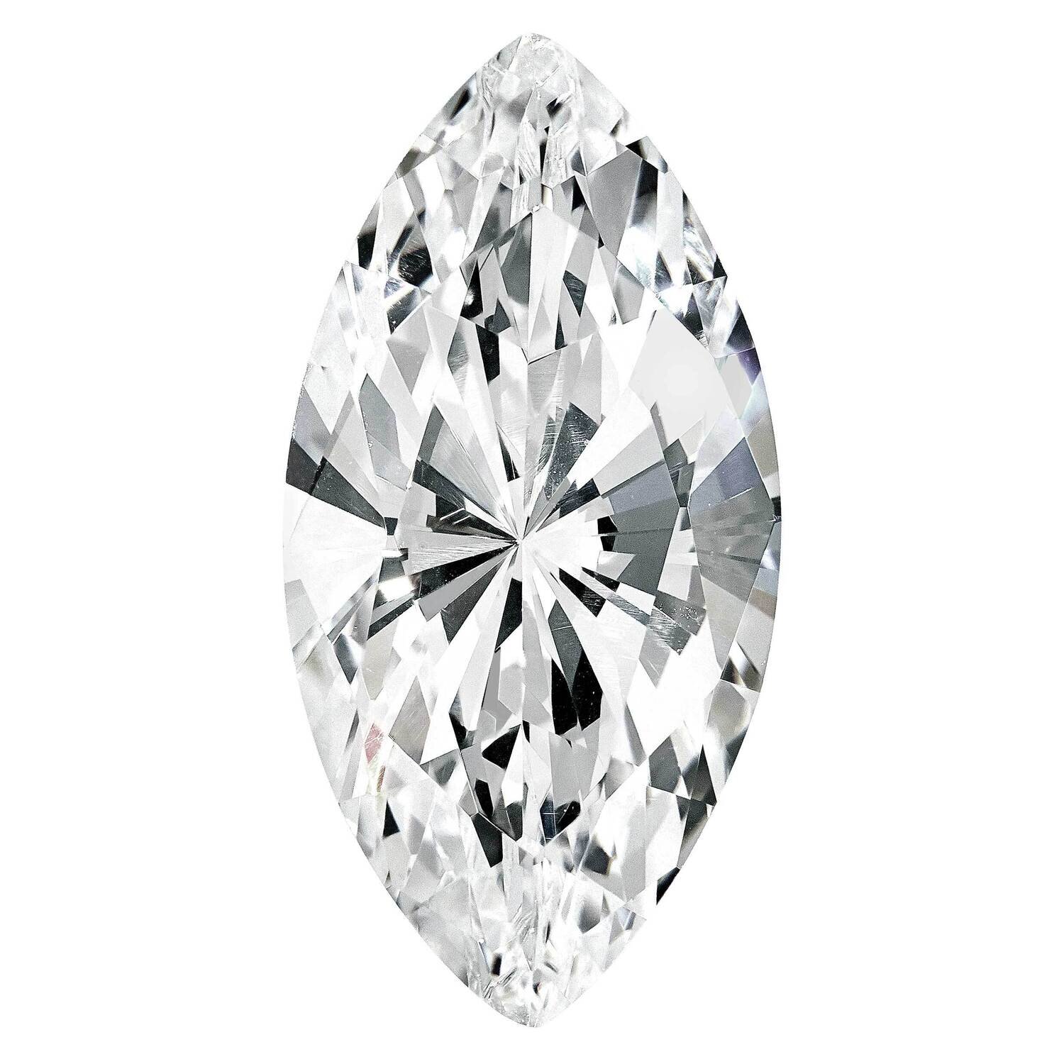 Cubic Zirconia White 4x2mm Marquise AAA Quality CZ-0402-MQF-WH-AAA, MPN: CZ-MQF-WH-AAA,