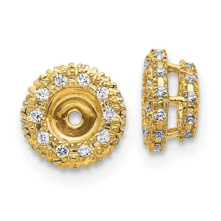 Earring Jacket 14k Gold Diamond EJM5295-020-YA, MPN: EJM5295-020-YA, 883957254937
