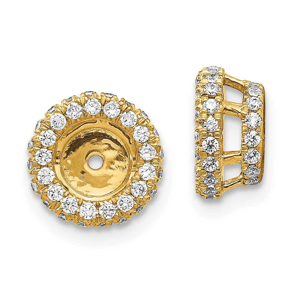 Earring Jacket 14k Gold Diamond EJM5295-062-YA, MPN: EJM5295-062-YA, 883957372815