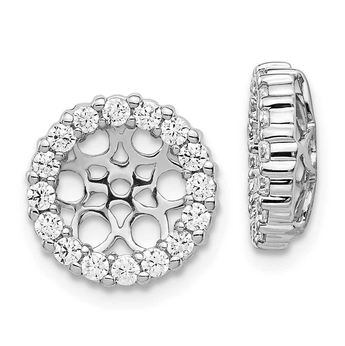 Earring Jackets 14k White Gold Diamond EJM5304-075-WA, MPN: EJM5304-075-WA, 191101537516
