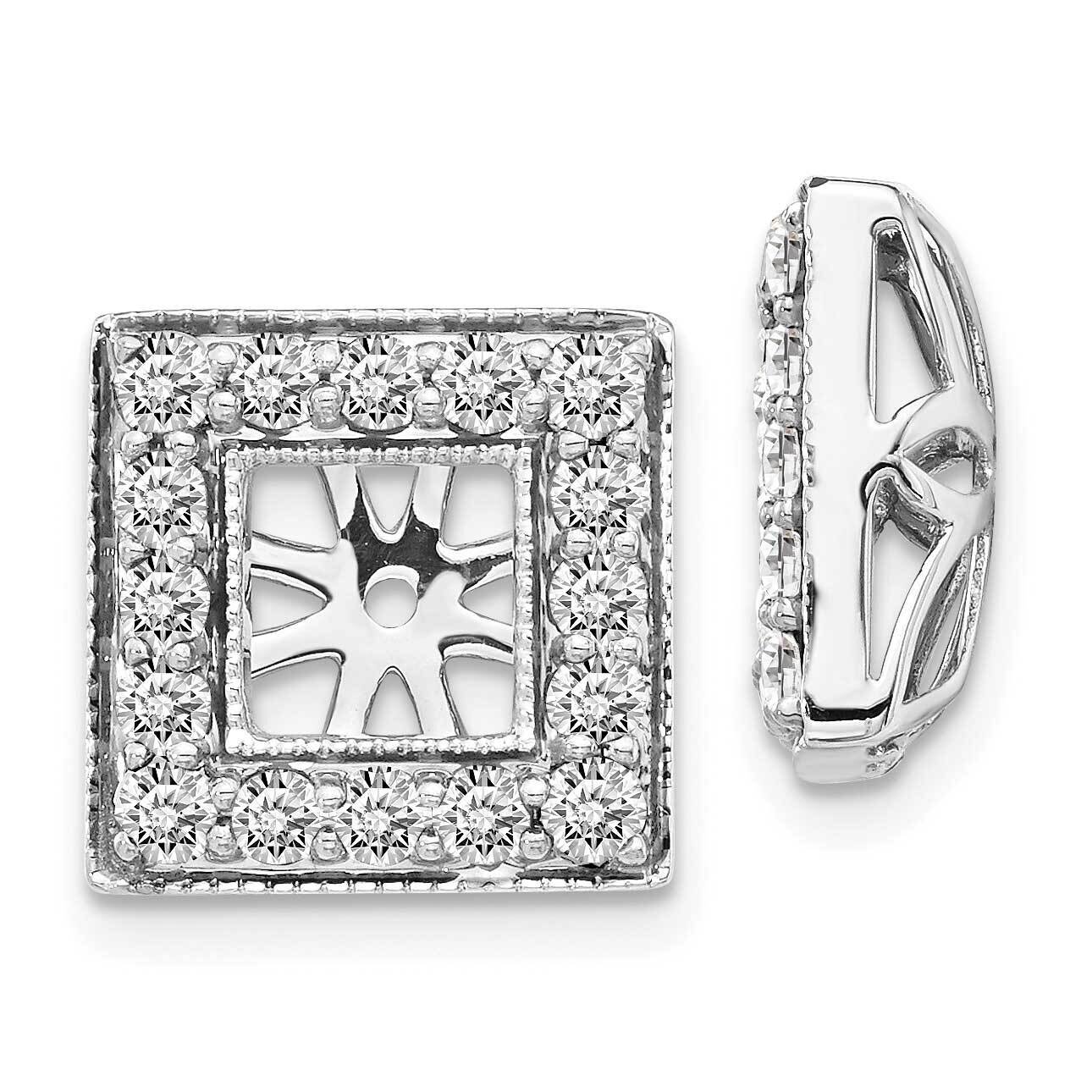 Square Jacket Earrings 14k White Gold Diamond EJM5315-088-WA, MPN: EJM5315-088-WA, 883957662220