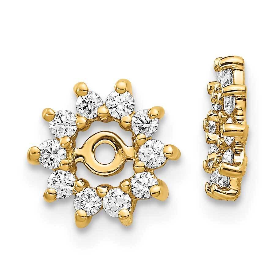 Earring Jacket 14k Gold AA Diamond EJM5322-040-YA, MPN: EJM5322-040-YA, 886774301013