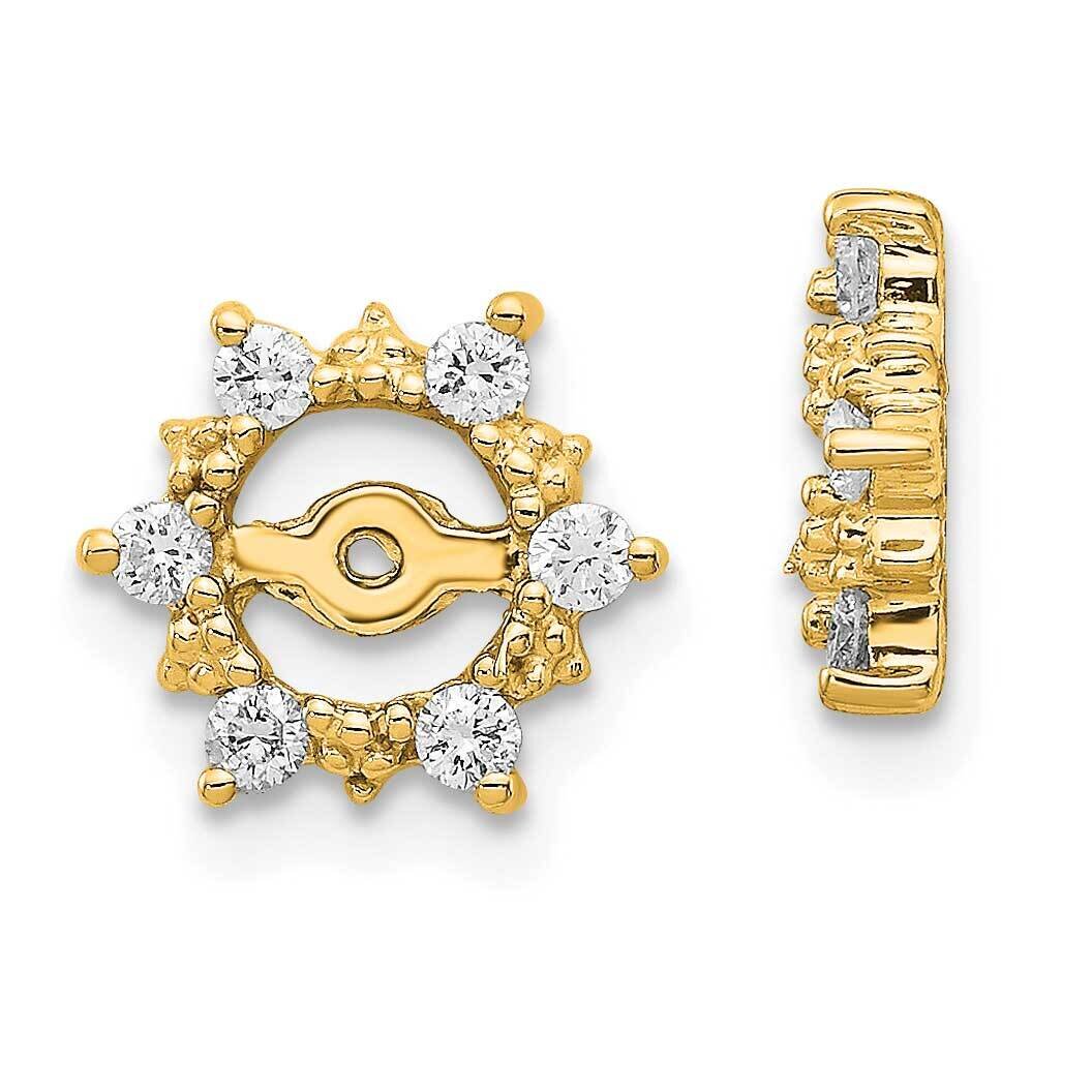 Aa Fancy Diamond Earring Jackets 14k Gold AA Diamond EJM5330-025-YA
