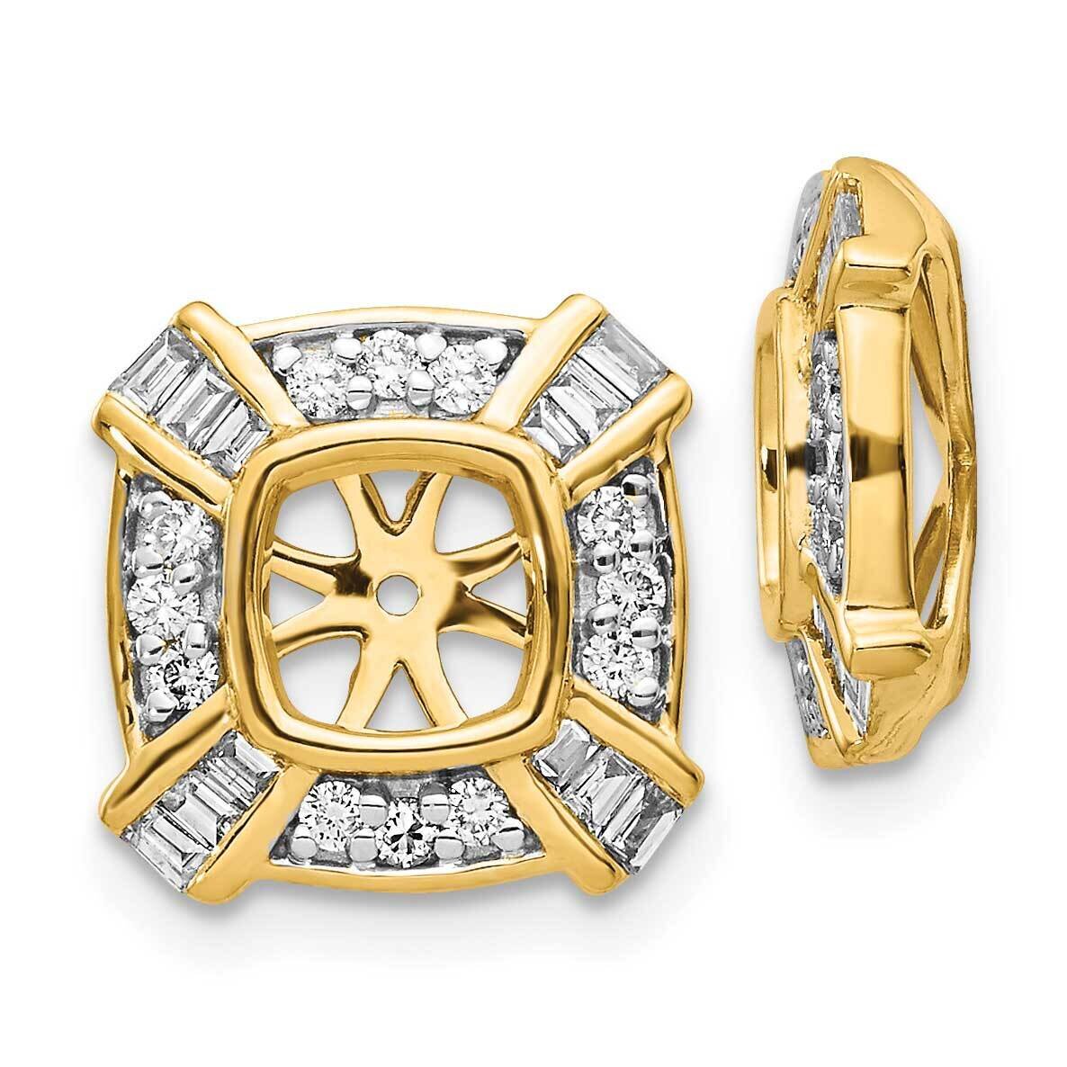 Earring Jacket 14k Gold Fancy Diamond EJM5331-050-YA, MPN: EJM5331-050-YA, 191101384660