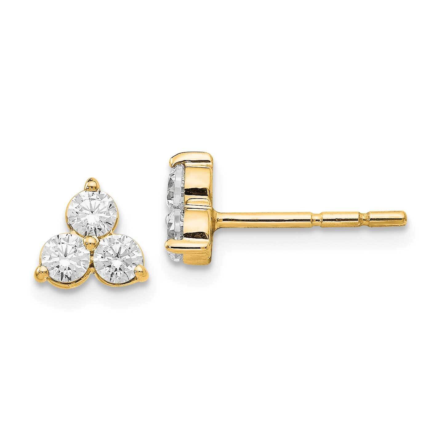 Diamond Vs/Si D E F Earrings 14k Yellow Gold True Origin Lab Grown EM1000-050-YLD, MPN: EM1000-050-…