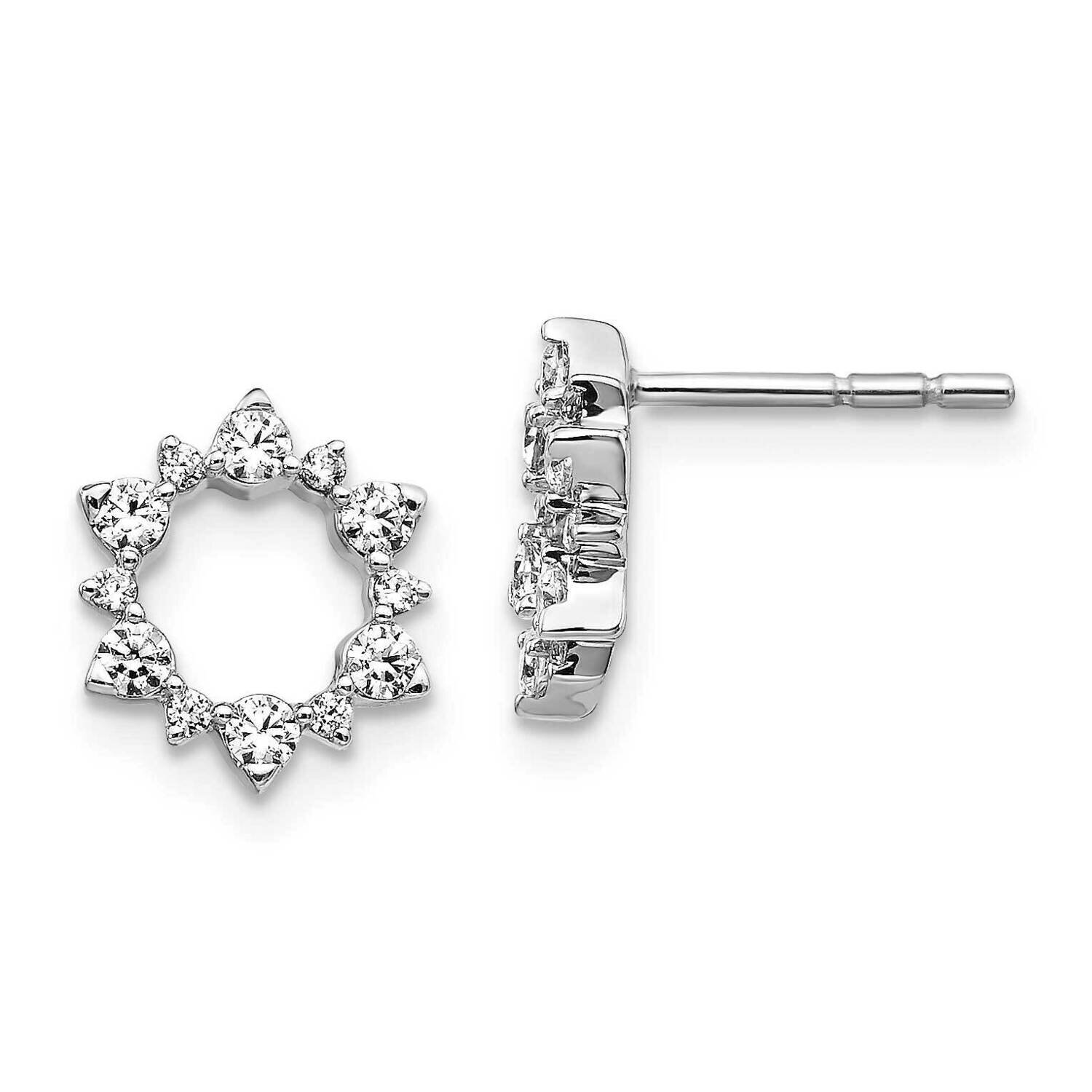 Fancy Earrings 14k White Gold Diamond EM3704-040-WA, MPN: EM3704-040-WA, 883957372914