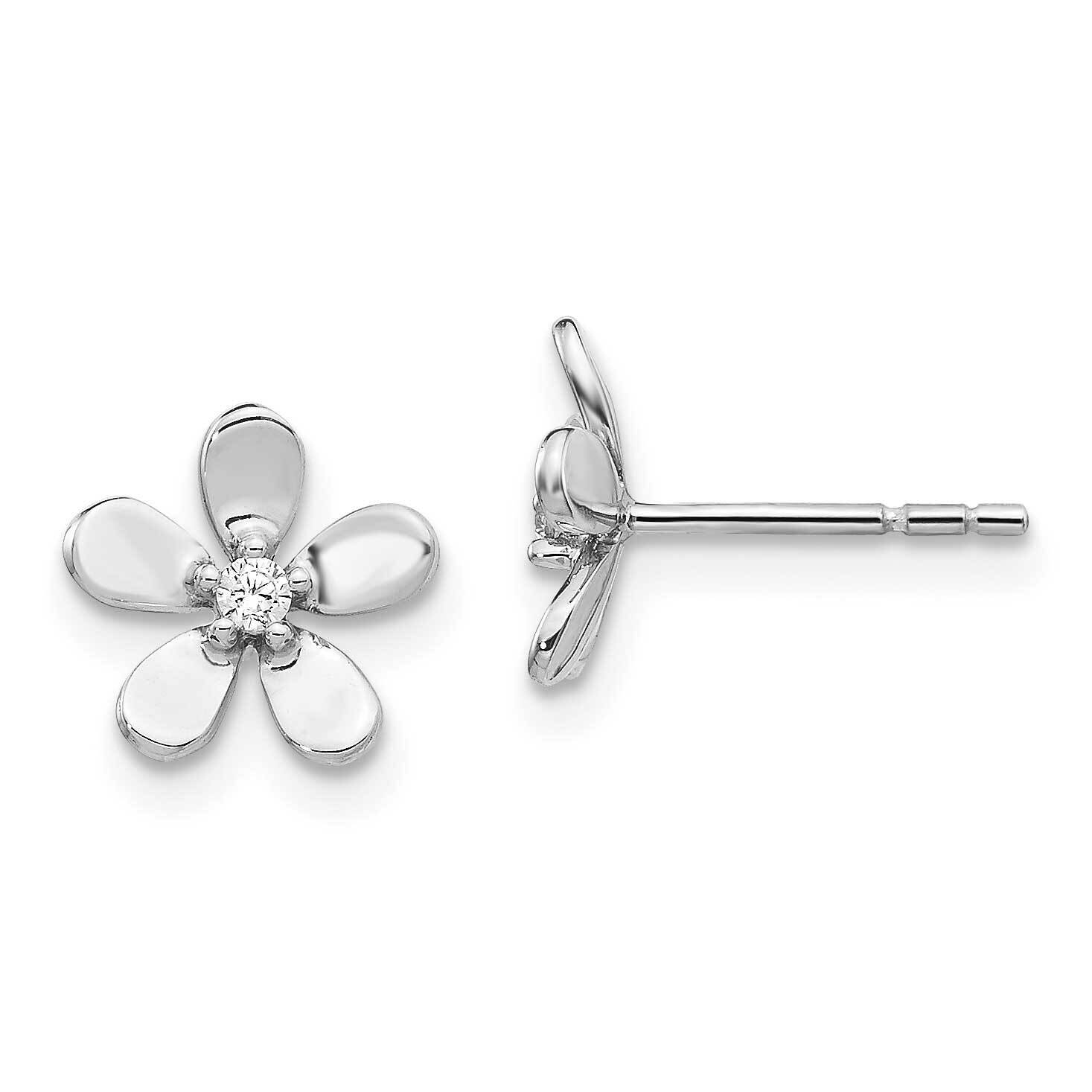 Earrings 14k White Gold Diamond EM4042-005-WA, MPN: EM4042-005-WA, 883957663395