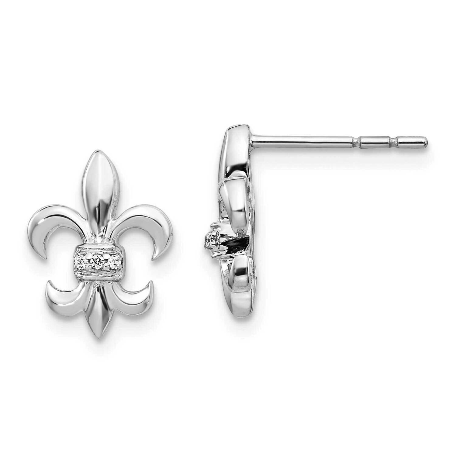 Earrings 14k White Gold Diamond EM4072-002-WA, MPN: EM4072-002-WA, 883957375526