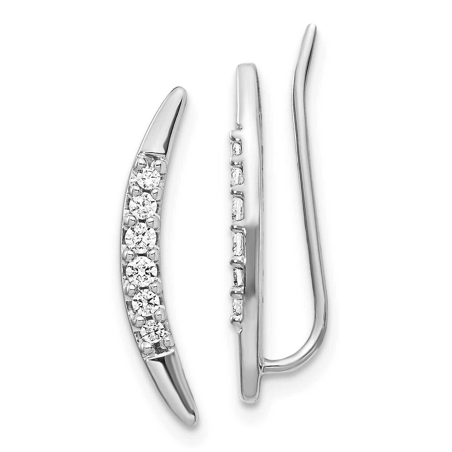 Earrings 14k White Gold Diamond EM4150-025-WA, MPN: EM4150-025-WA, 883957205670