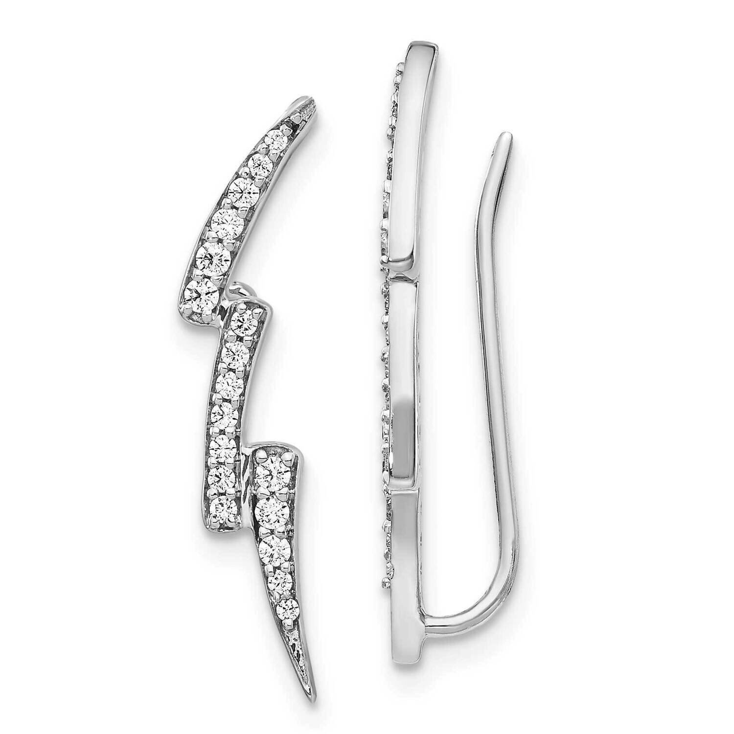 Earrings 14k White Gold Diamond EM4163-030-WA
