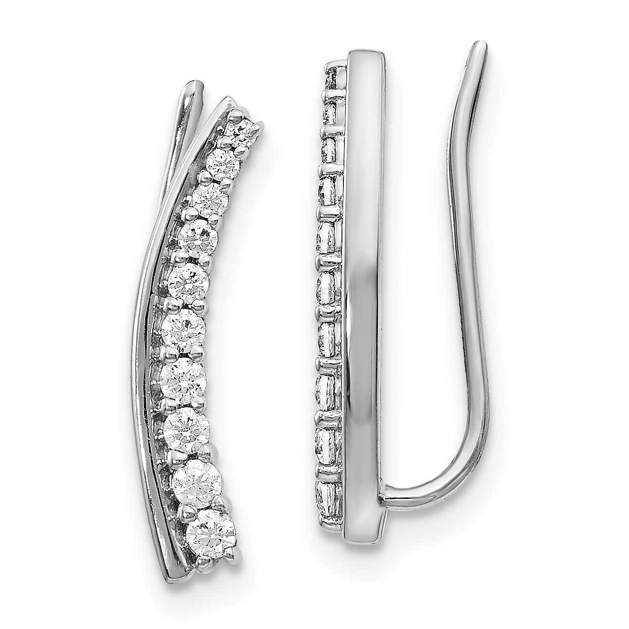 Earrings 14k White Gold Diamond EM4166-033-WA, MPN: EM4166-033-WA, 883957205717