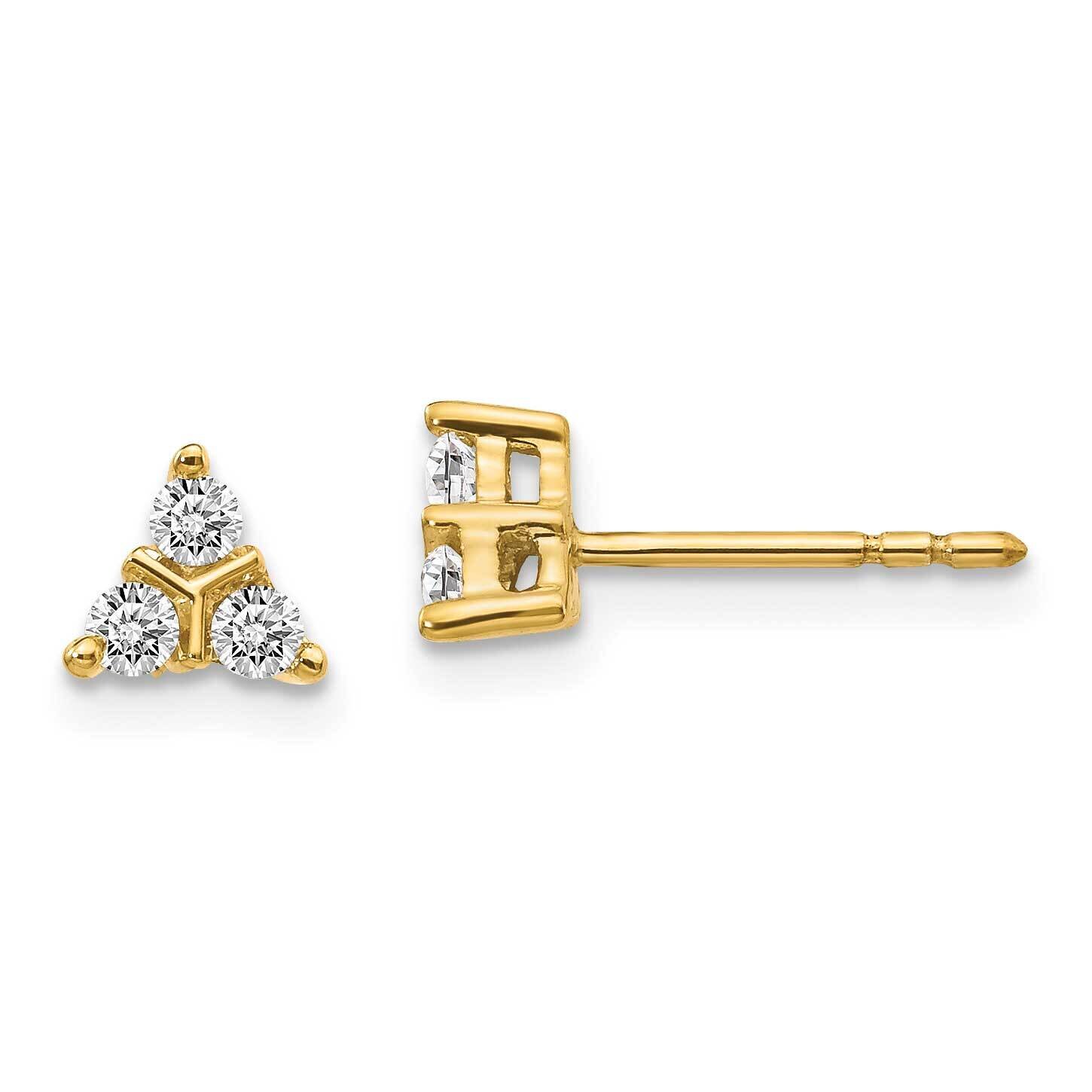 Earrings 14k Gold Diamond EM4171-025-YA