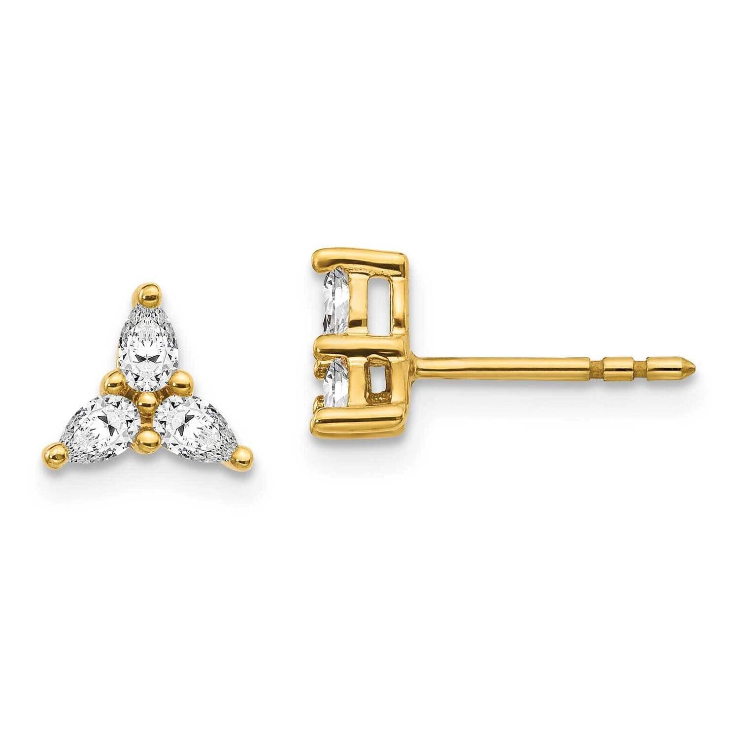 Earrings 14k Gold Diamond EM4173-040-YA, MPN: EM4173-025-YA, 883957663647