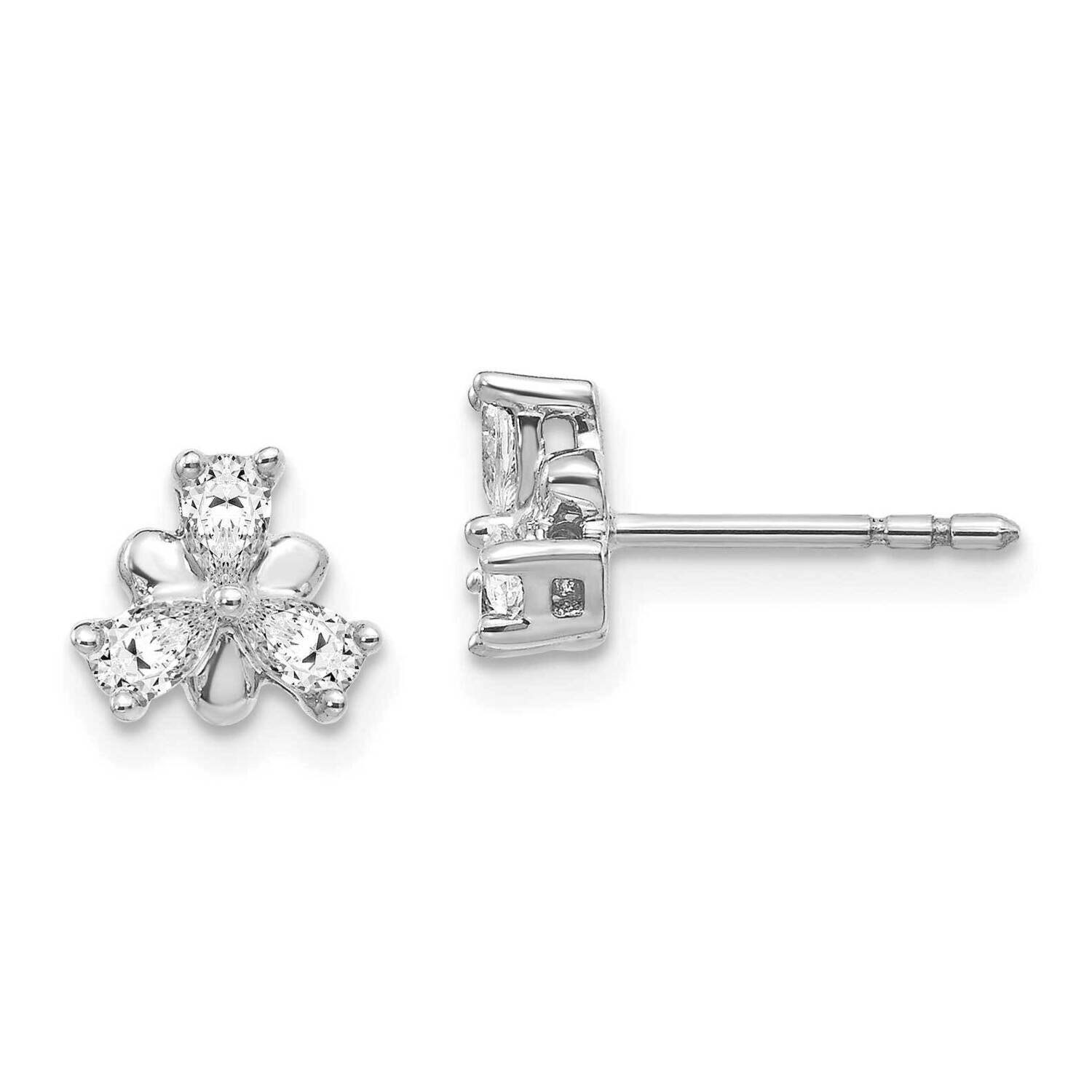Earrings 14k White Gold Diamond EM4174-040-WA, MPN: EM4174-025-WA, 883957755274