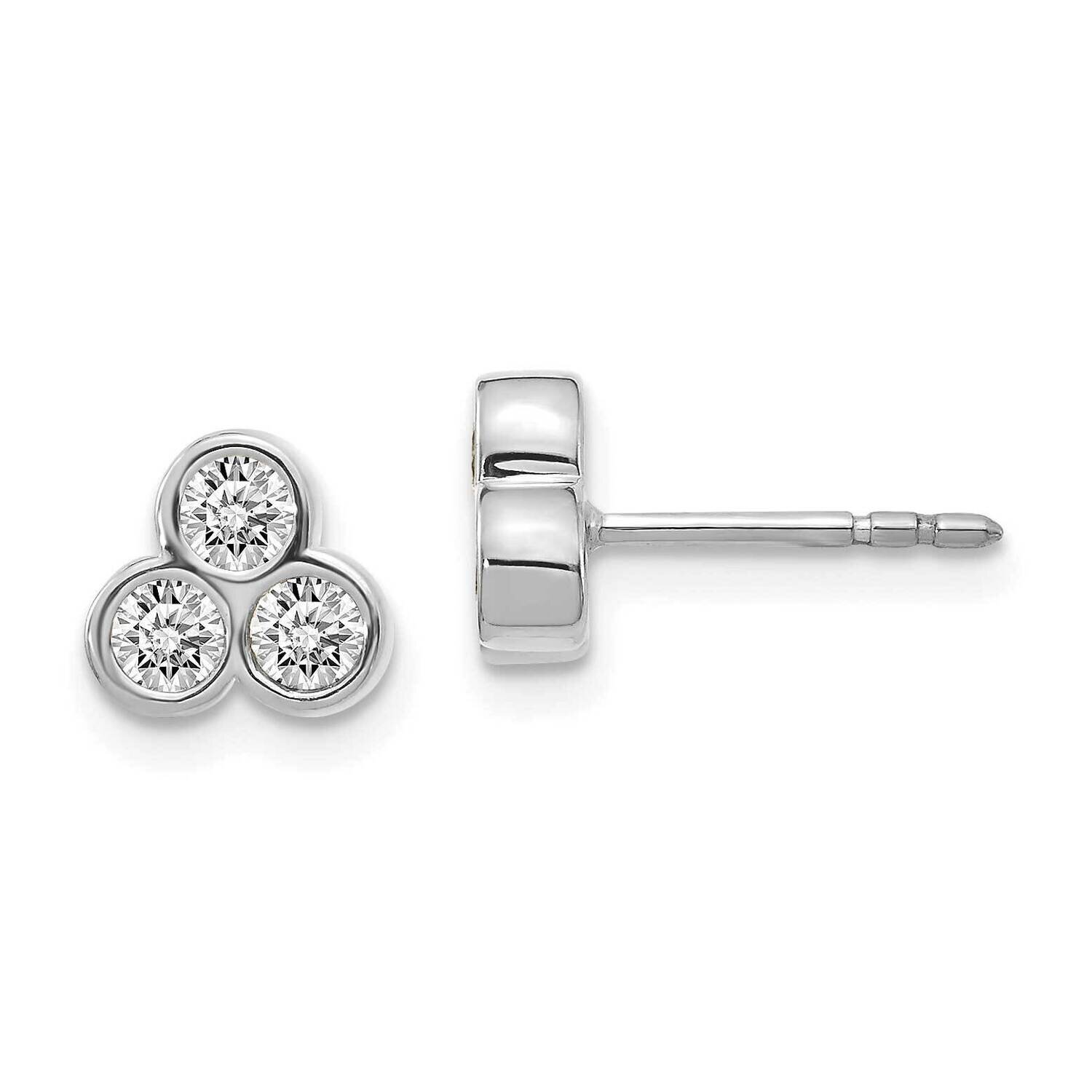 Earrings 14k White Gold Diamond EM4179-050-WA, MPN: EM4179-050-WA, 883957262253