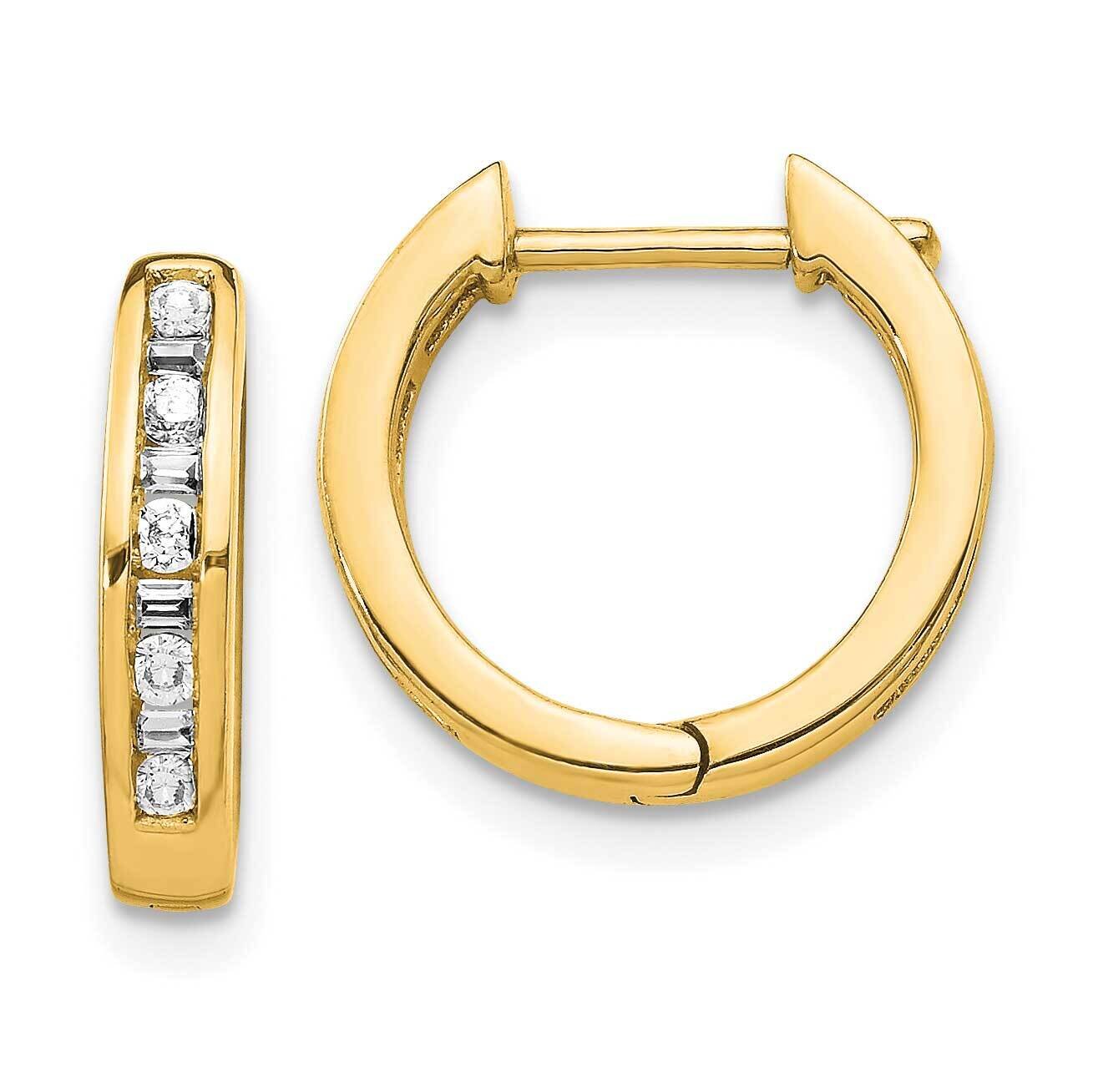 Hoop Earrings 14k Gold Diamond EM5359-025-YA, MPN: EM5359-025-YA, 883957755373
