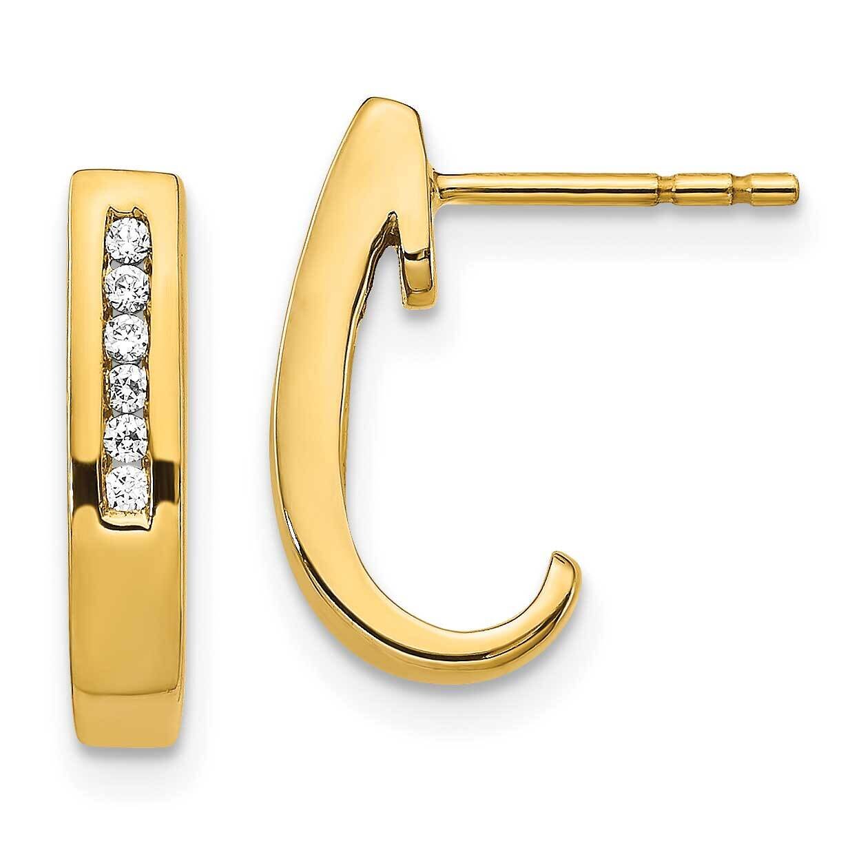 Diamond Earrings 14k Yellow Gold EM5492-010-YA, MPN: EM5492-010-YA, 883957755427