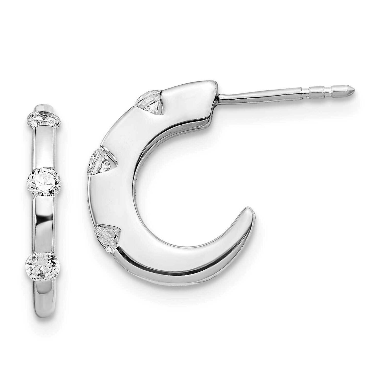 Earrings 14k White Gold Diamond EM5494-033-WA, MPN: EM5494-033-WA, 883957273310
