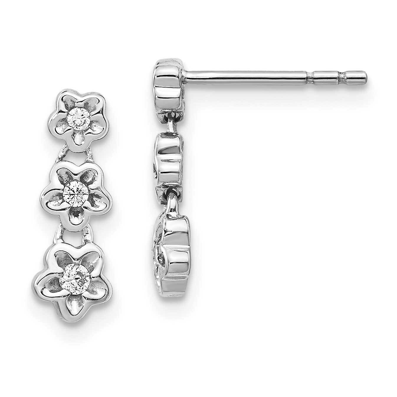 Earrings 14k White Gold Diamond EM5506-013-WA, MPN: EM5506-013-WA, 883957755441