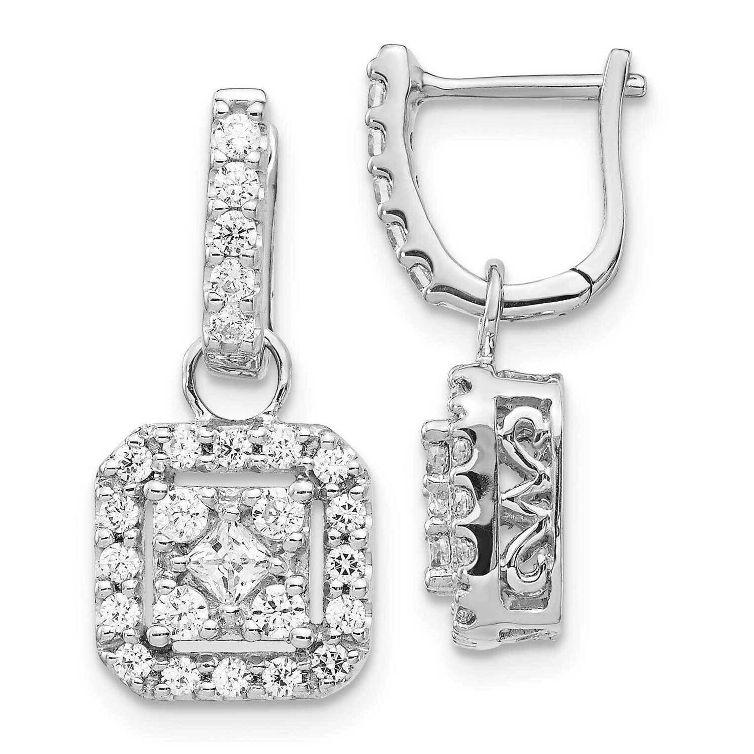 Post Earrings 14k White Gold Diamond EM5549-088-WA, MPN: EM5549-088-WA, 883957284323