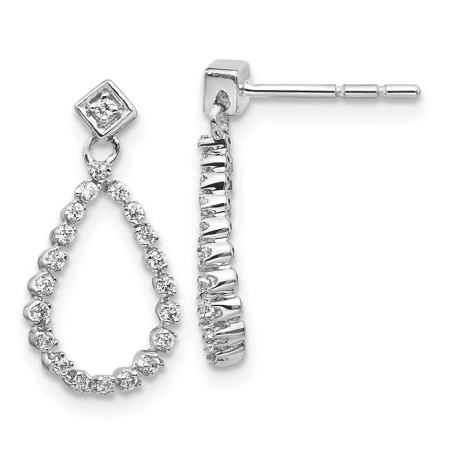 Post Earrings 14k White Gold Diamond EM5550-025-WA, MPN: EM5550-025-WA, 813455010810