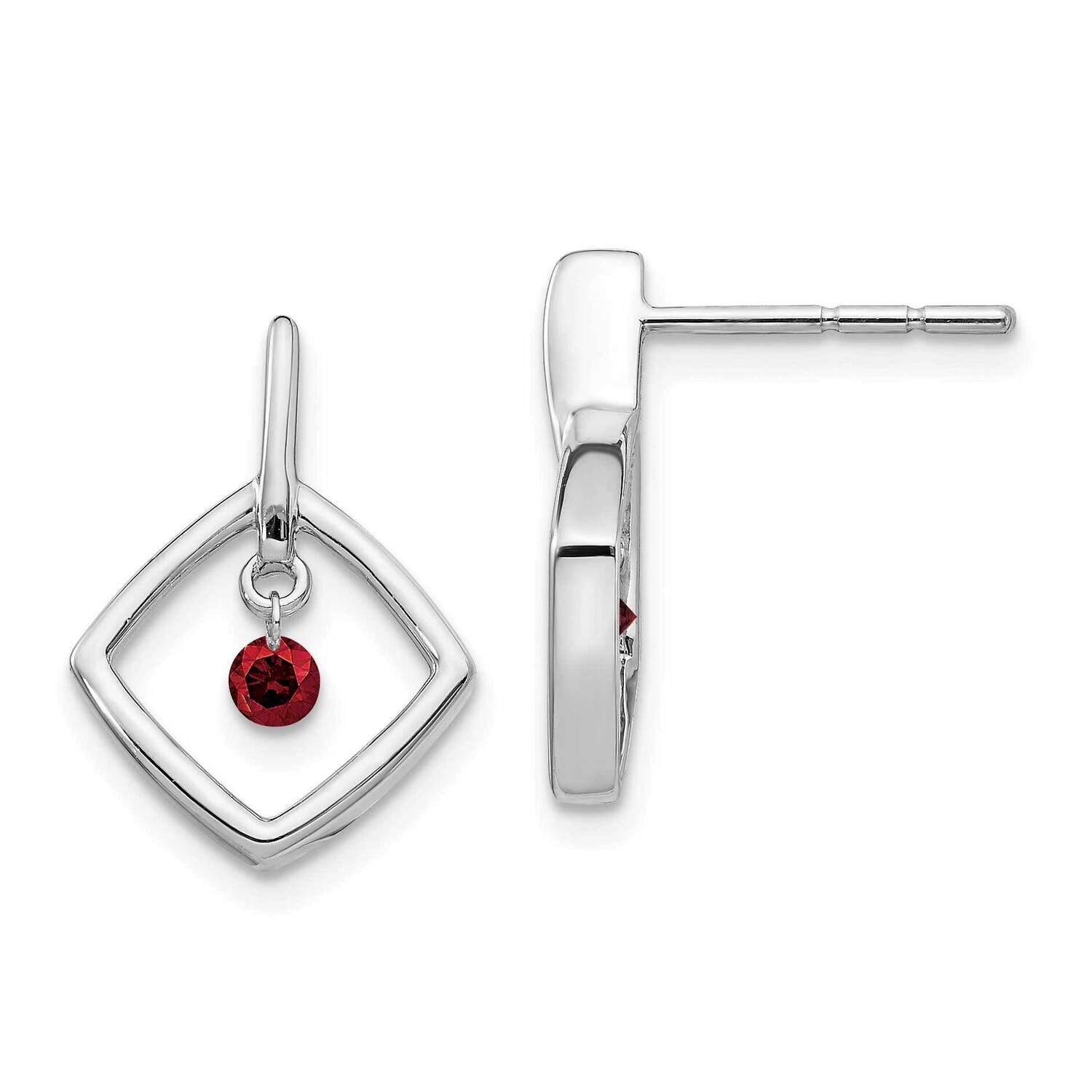 Red Diamond Earrings 14k White Gold EM5574-RD-013-WA, MPN: EM5574-RD-013-WA, 883957664392