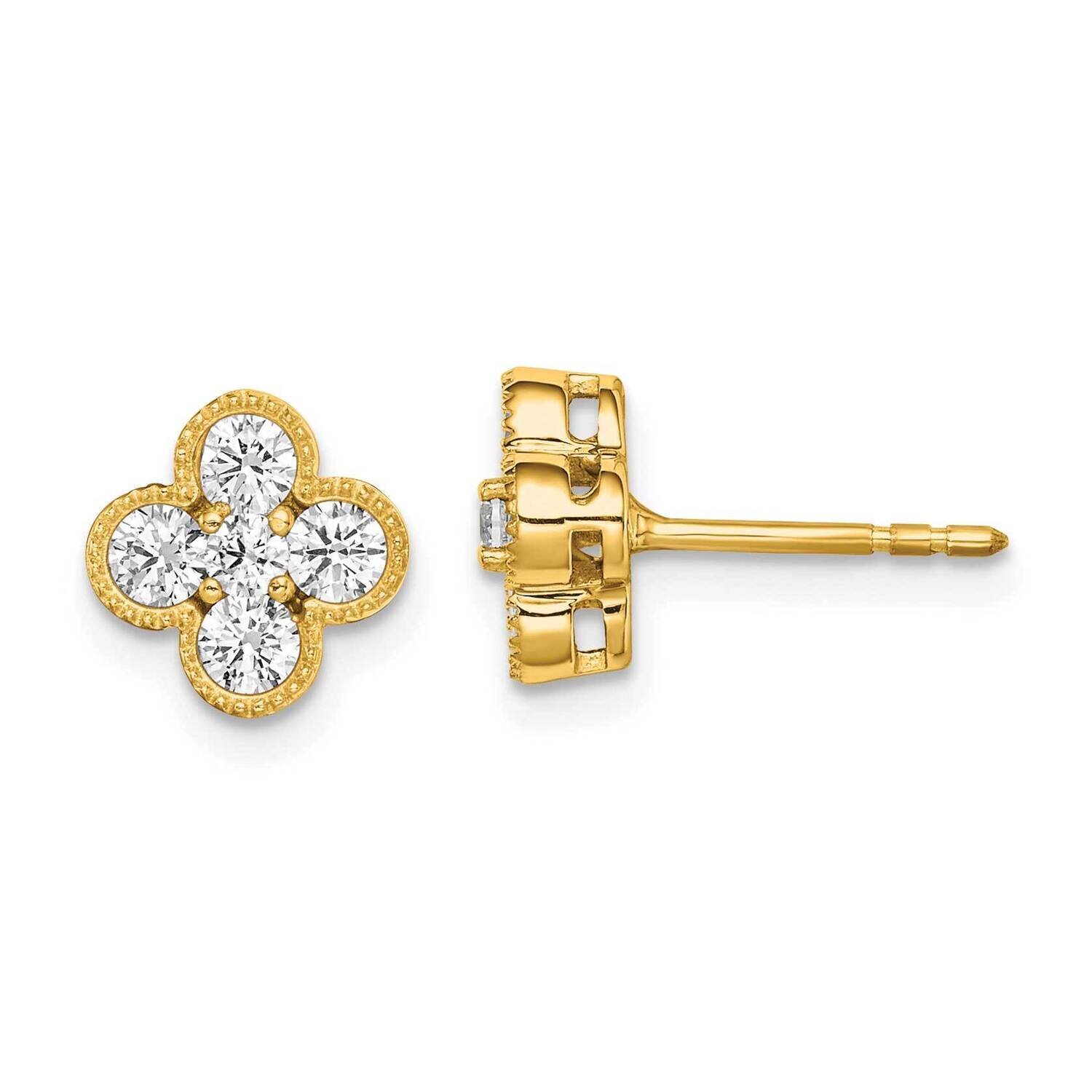 Diamond Vs/Si, D E F, Bloom Post Earrings 14k Yellow Gold True Origin Lab Grown EM6346-074-YLD, MPN…