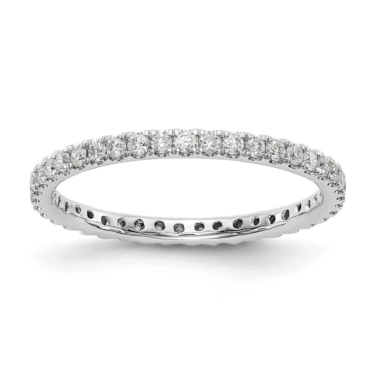 Diamond Vs/Si, D E F, 1/2Ct. Eternity Band 14k White Gold True Origin Lab Grown ET0005-050-45W4LD, …