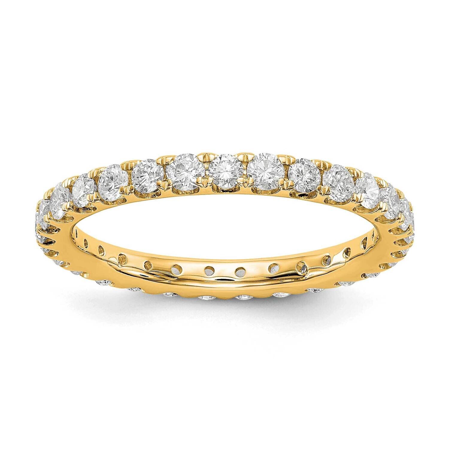 Diamond Vs/Si, D E F, 1Ct. Eternity Band 14k Yellow Gold True Origin Lab Grown ET0005-100-45Y4LD, M…